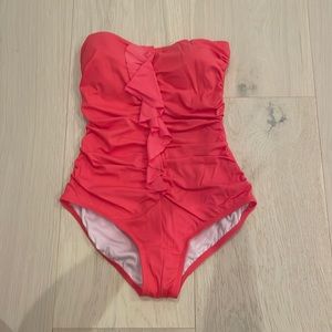 Gorgeous coral one piece swimsuit